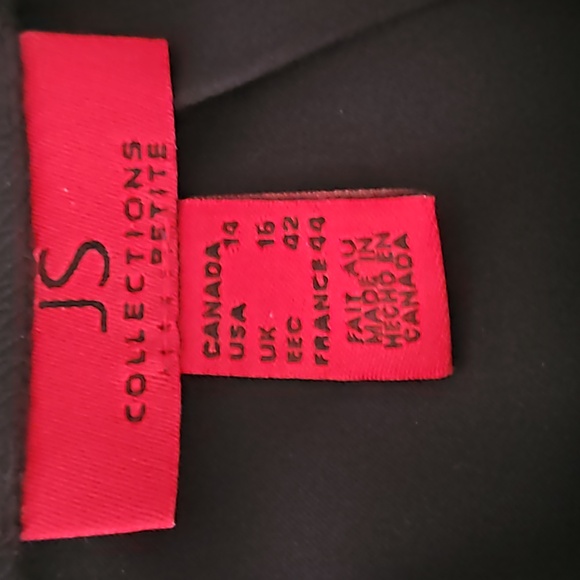 JS COLLECTIONS PETITE BLACK SATIN FULL LENGTH SKIRT 14P - Picture 4 of 5